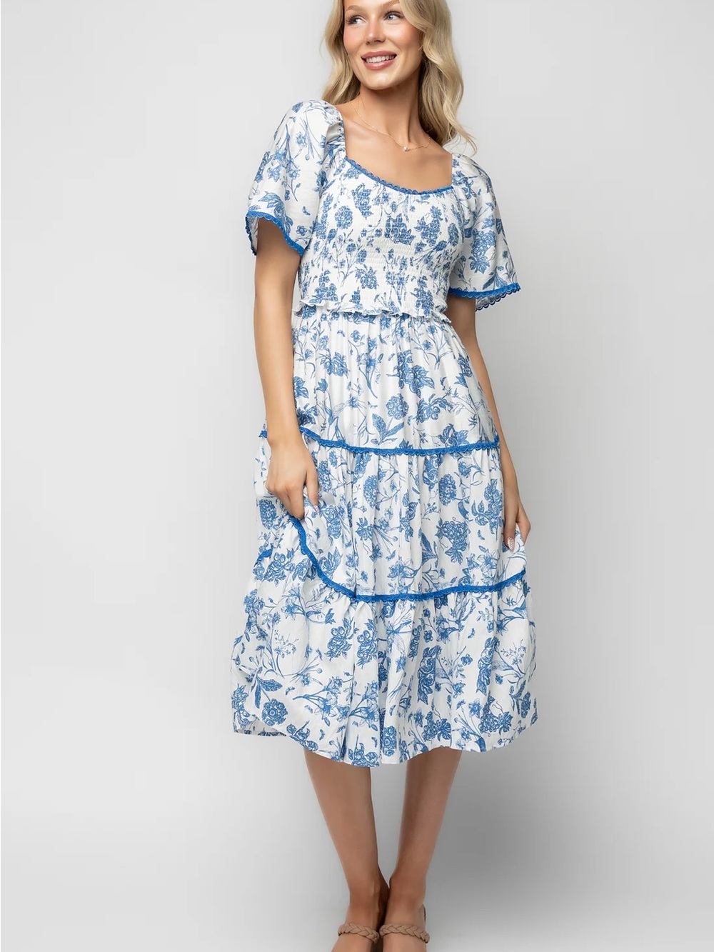 Baltic Born Freya Tiered Midi Dress - XL - Picture 1 of 6